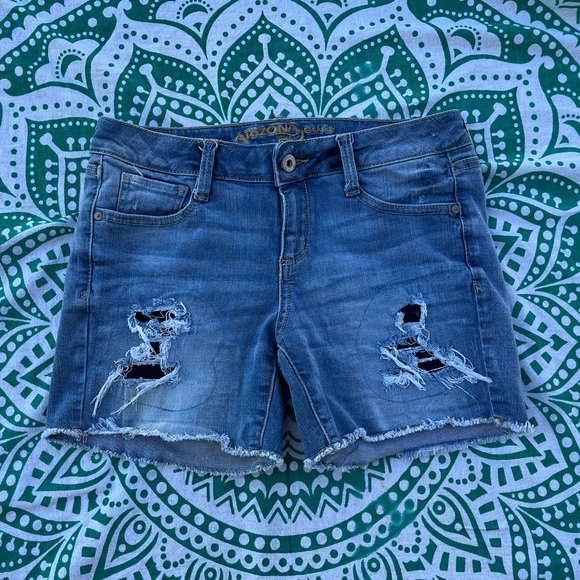 Arizona Jean Company Pants - Arizona Jean Co. Distressed Jean Shorts Junior Size 3